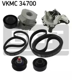 Водяной насос + комплект ручейковых ремней SKF купить